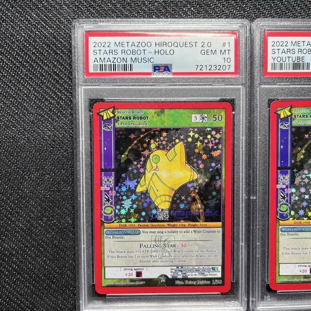Metazoo Stars Robot Hiroquest PSA 10 Gem Mint + 9 Mint Lot Full Holo Mini Set